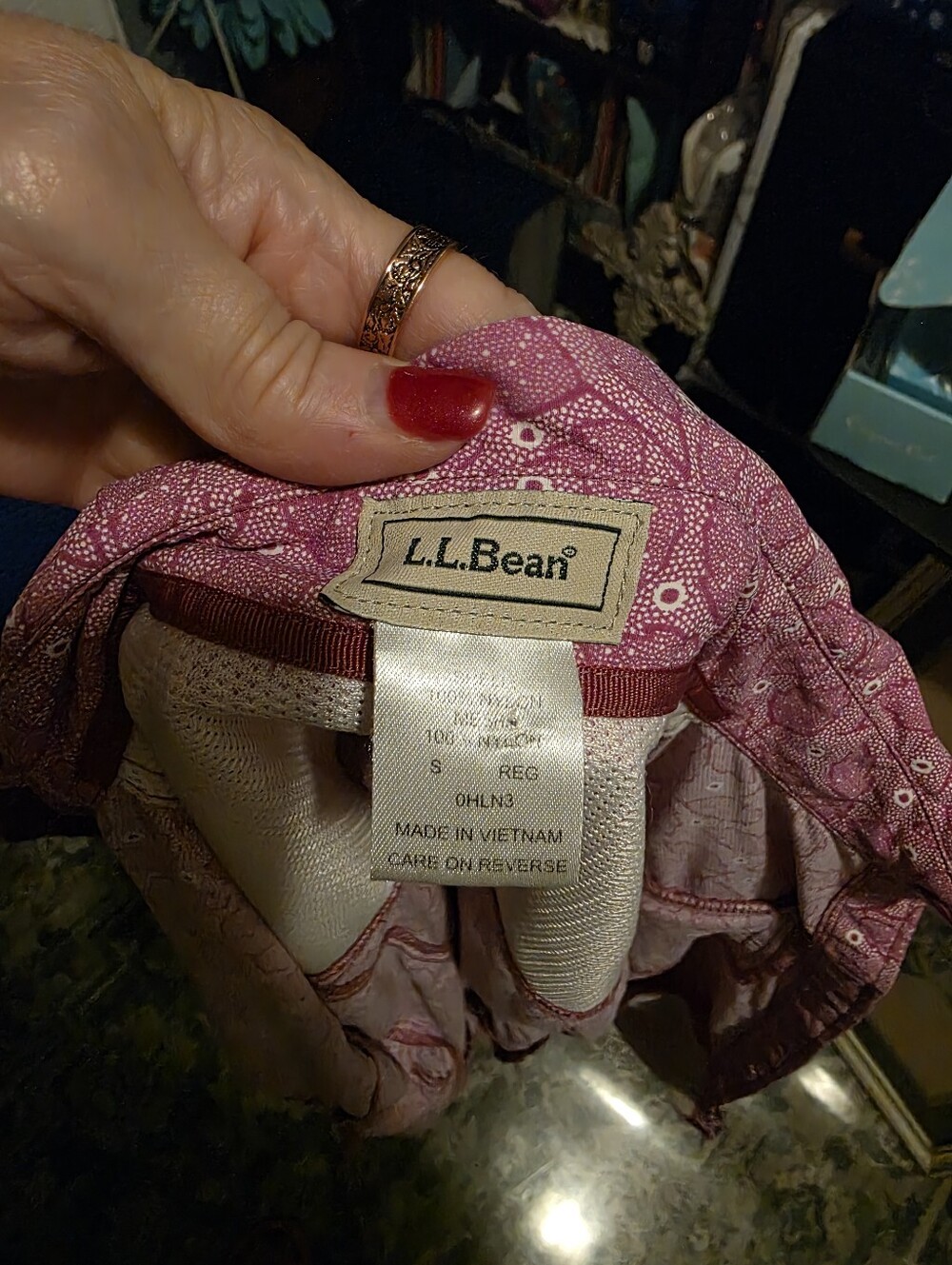 LL Bean Leaf/Floral Pattern - Picture 7 of 7